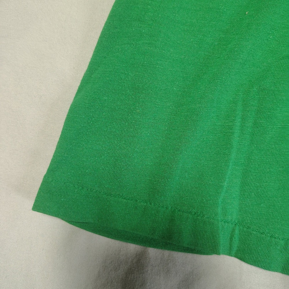 Vintage Wild West Slug Fest T Shirt Green Single Stitch 80s Mens Large 50/50 - Picture 4 of 11